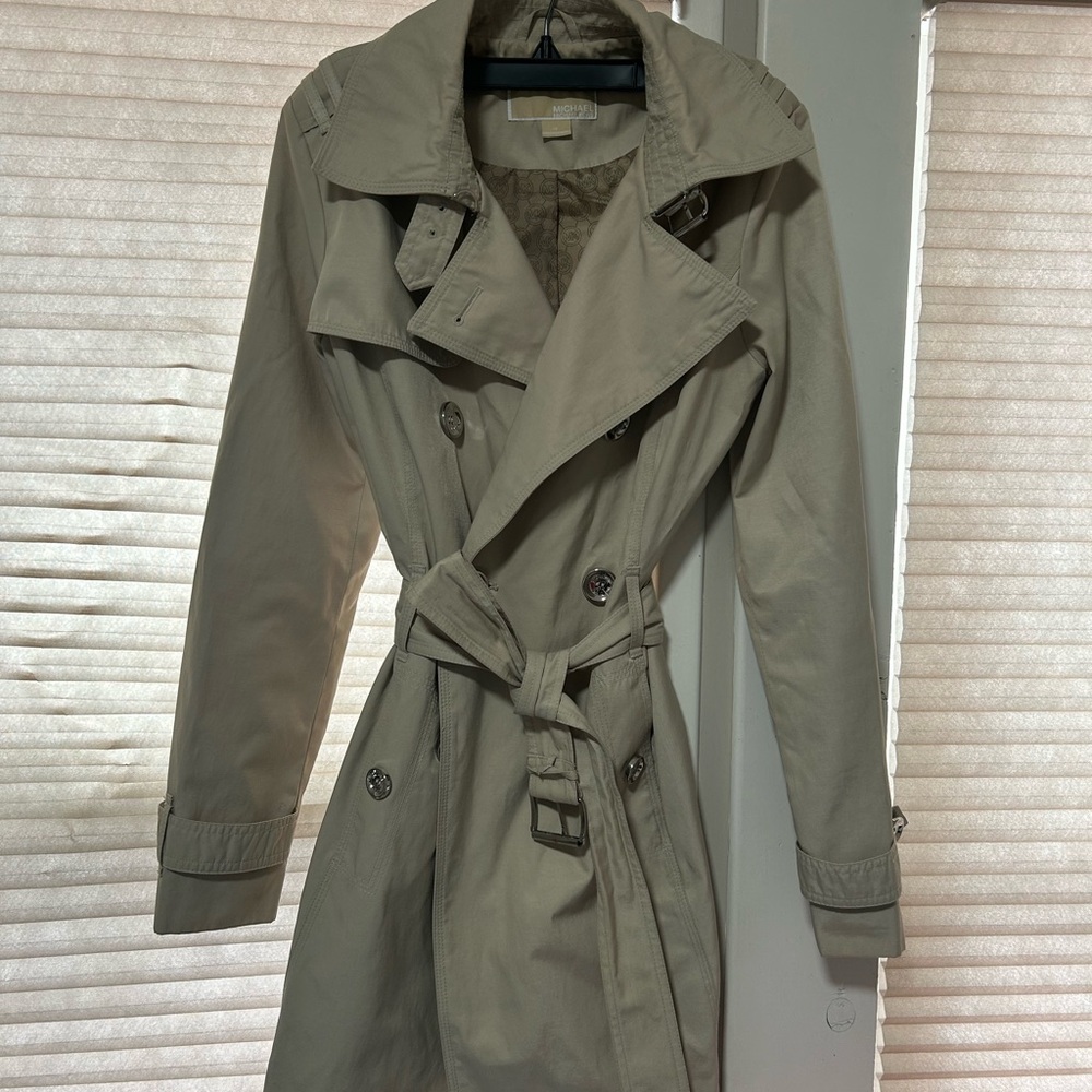 Women's Michael Kors Beige Trench Coat- Size XS